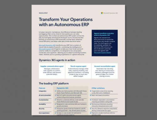 Transform Your Operations with an Autonomous ERP
