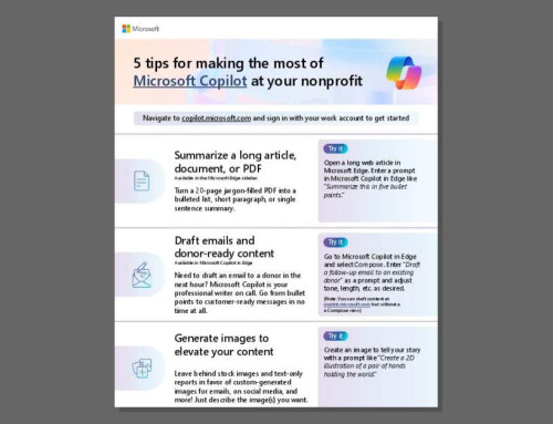 5 tips for making the most of Microsoft Copilot at your nonprofit
